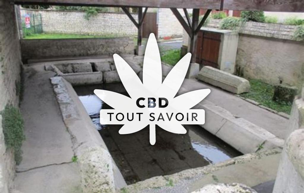 Village à Xambes avec feuille Cannabis CBD