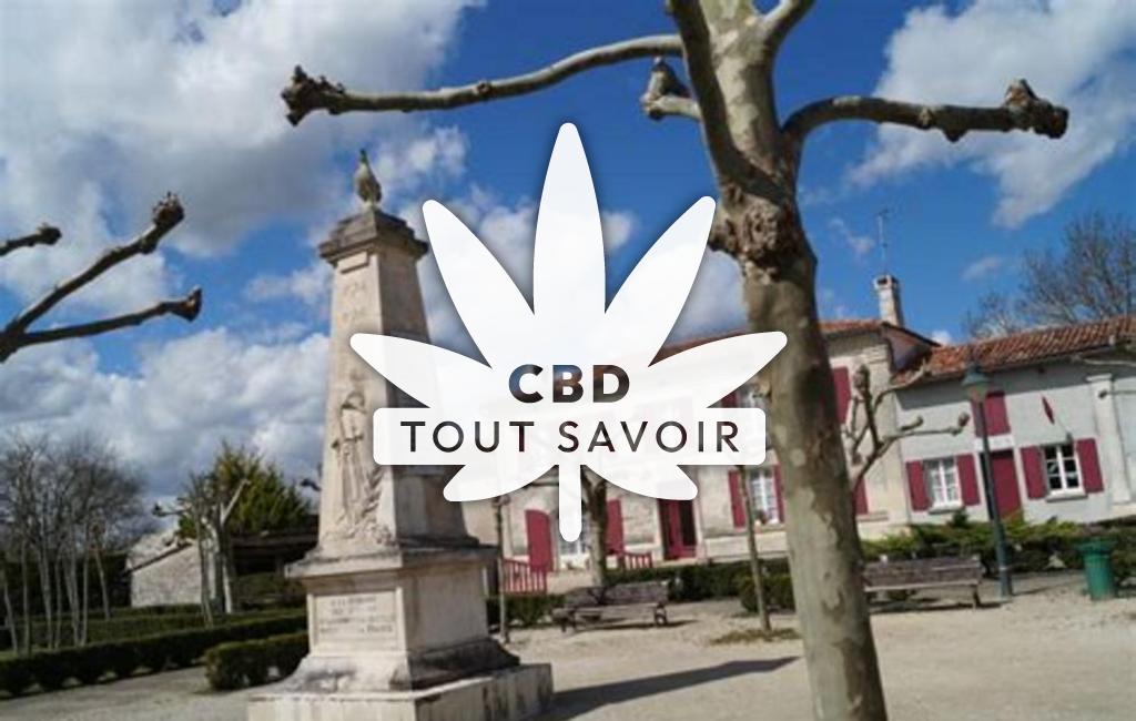 Village à Breville avec feuille Cannabis CBD