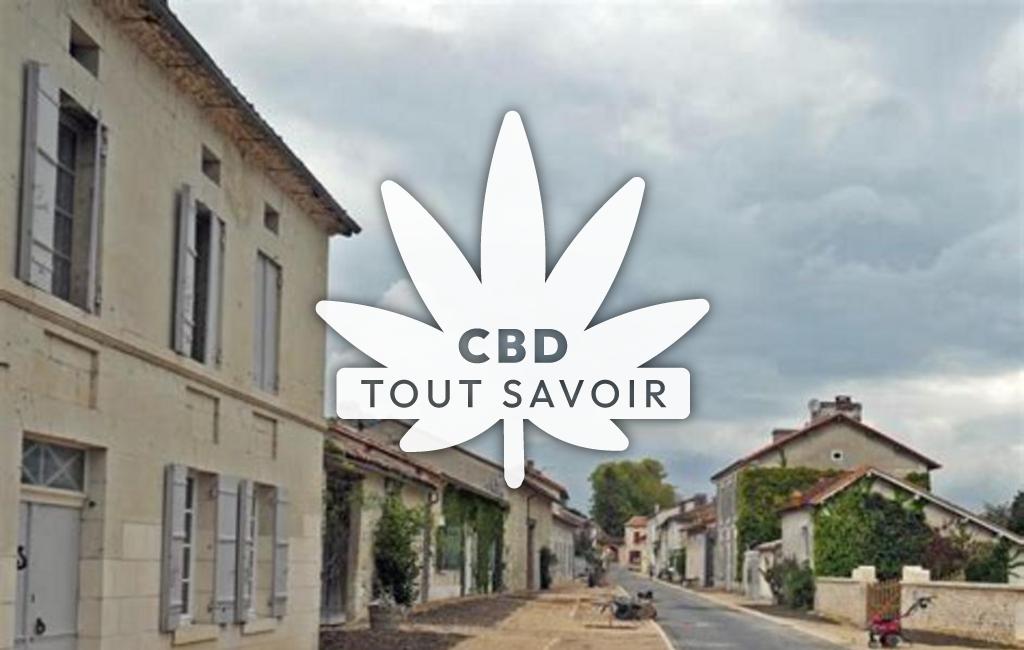 Village à Bonnes avec feuille Cannabis CBD
