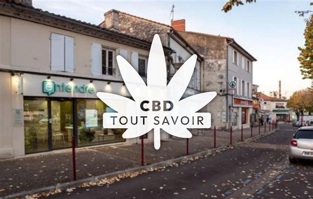Village à La-Couronne avec feuille Cannabis CBD