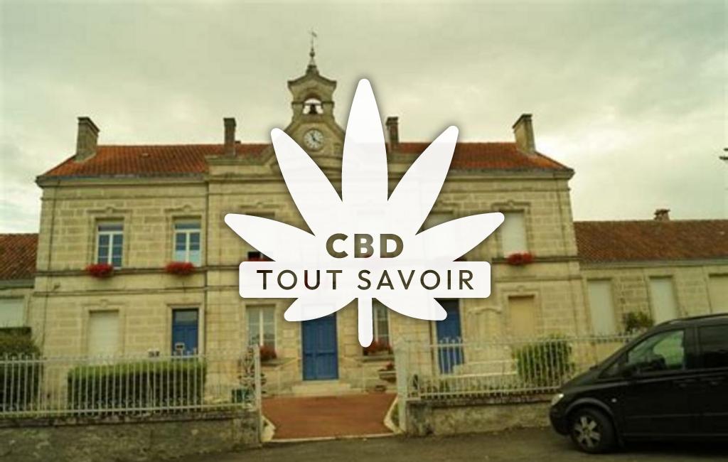 Village à Dignac avec feuille Cannabis CBD