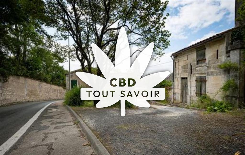 Village à Sers avec feuille Cannabis CBD