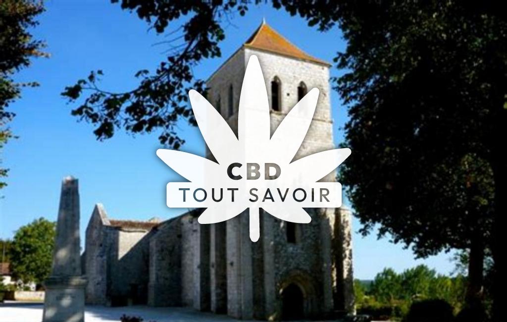 Village à Saint-Front avec feuille Cannabis CBD