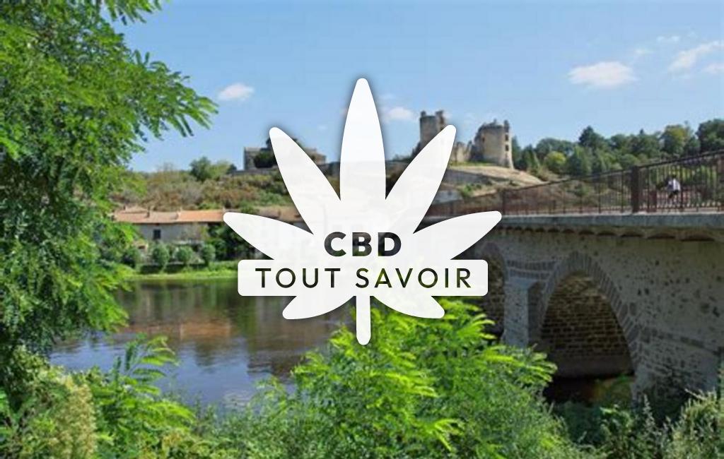 Village à Abzac avec feuille Cannabis CBD
