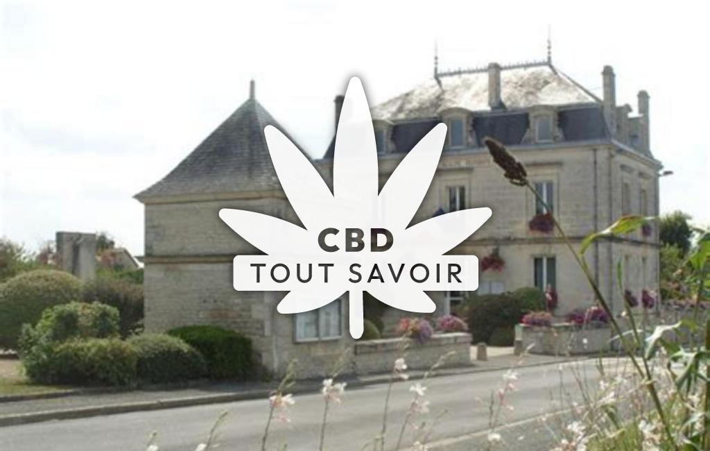 Village à Brie avec feuille Cannabis CBD
