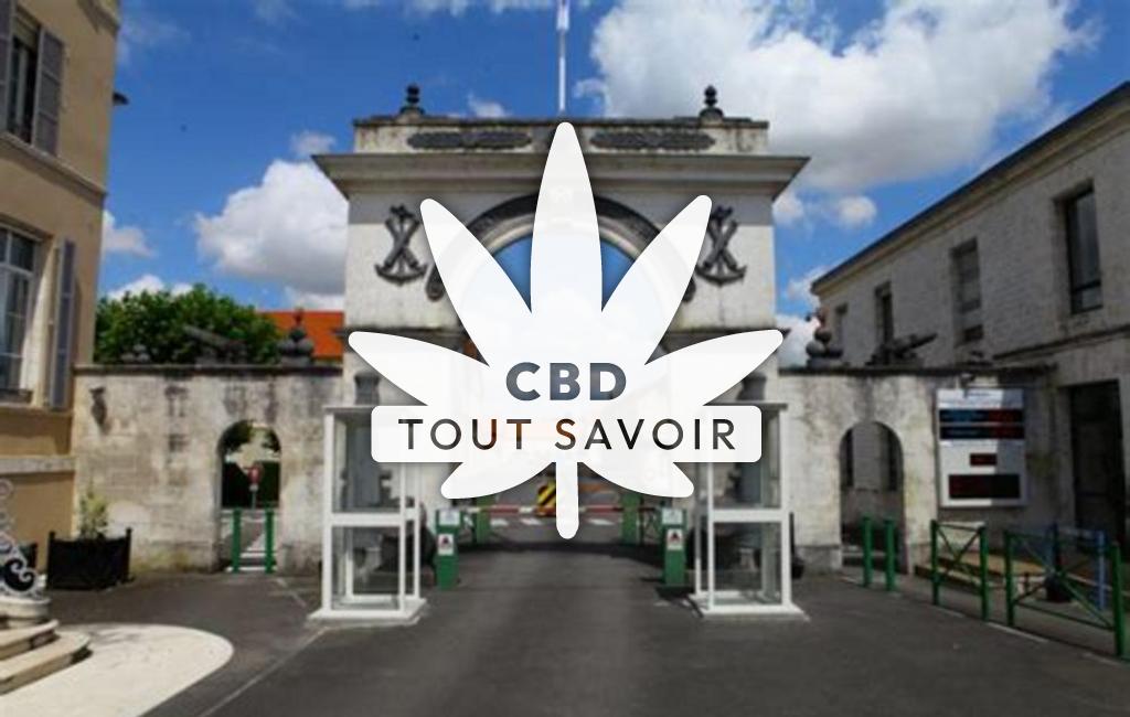 Village à Ruelle-sur-Touvre avec feuille Cannabis CBD