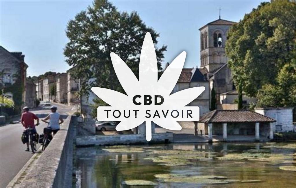 Village à Touvre avec feuille Cannabis CBD