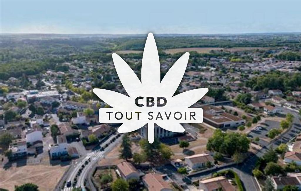 Village à Saint-Yrieix-sur-Charente avec feuille Cannabis CBD