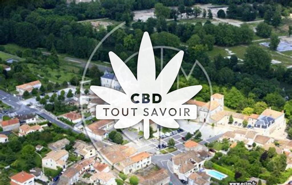 Village à Fleac avec feuille Cannabis CBD