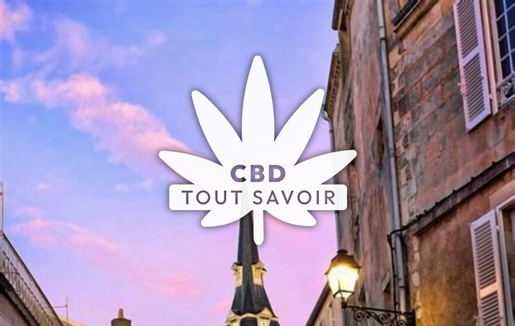 Village à La-Rochelle avec feuille Cannabis CBD