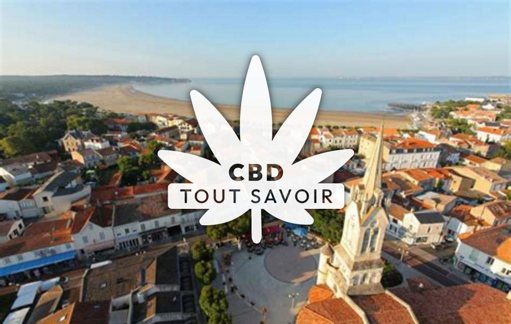 Village à Saint-Georges-de-Didonne avec feuille Cannabis CBD