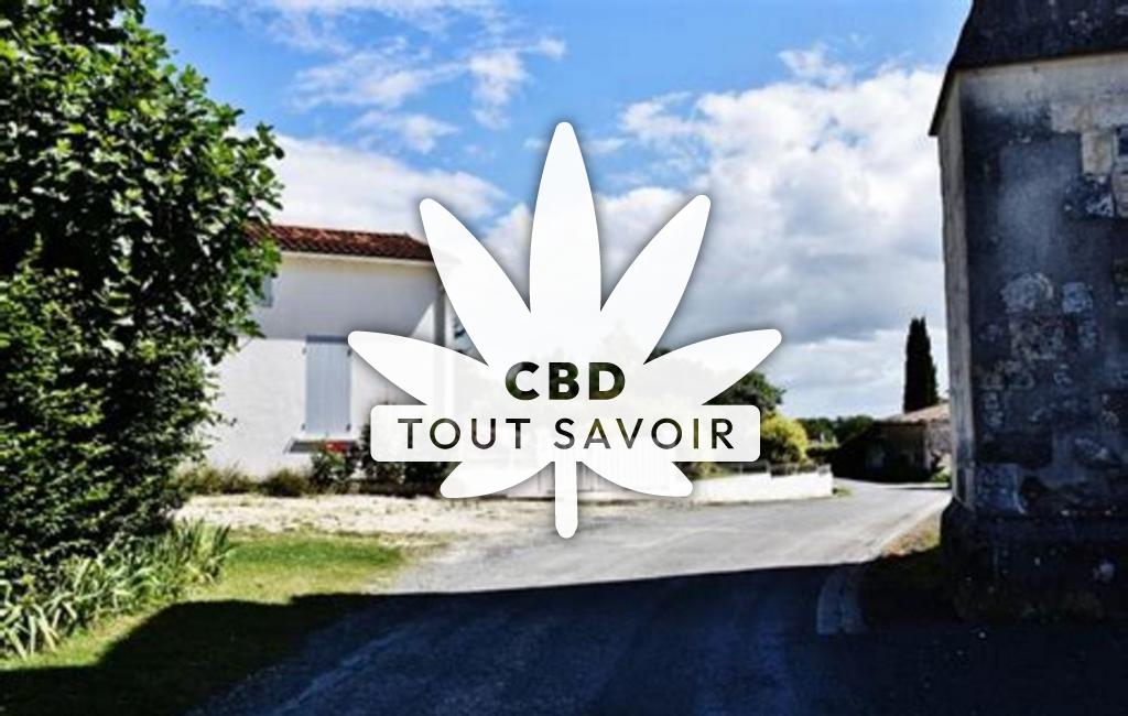 Village à Boutenac-Touvent avec feuille Cannabis CBD