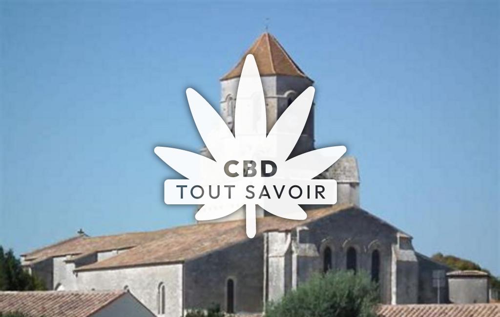 Village à Cozes avec feuille Cannabis CBD