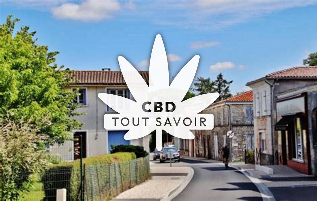 Village à Epargnes avec feuille Cannabis CBD
