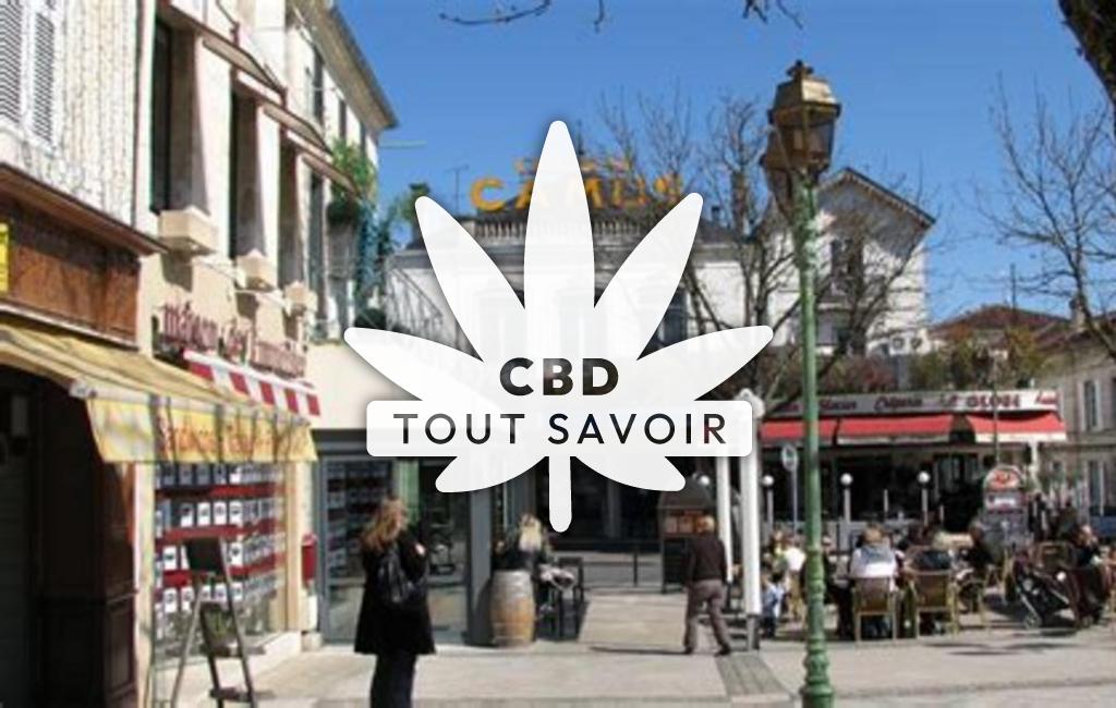 Village à Corignac avec feuille Cannabis CBD