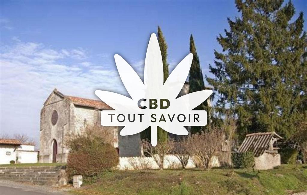 Village à Messac avec feuille Cannabis CBD