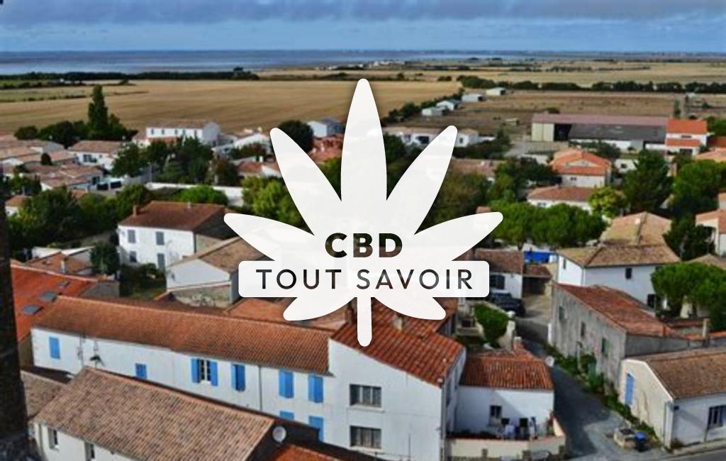 Village à Marsilly avec feuille Cannabis CBD