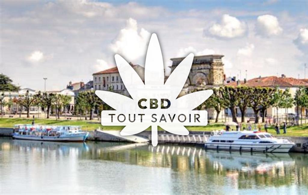 Village à Consac avec feuille Cannabis CBD