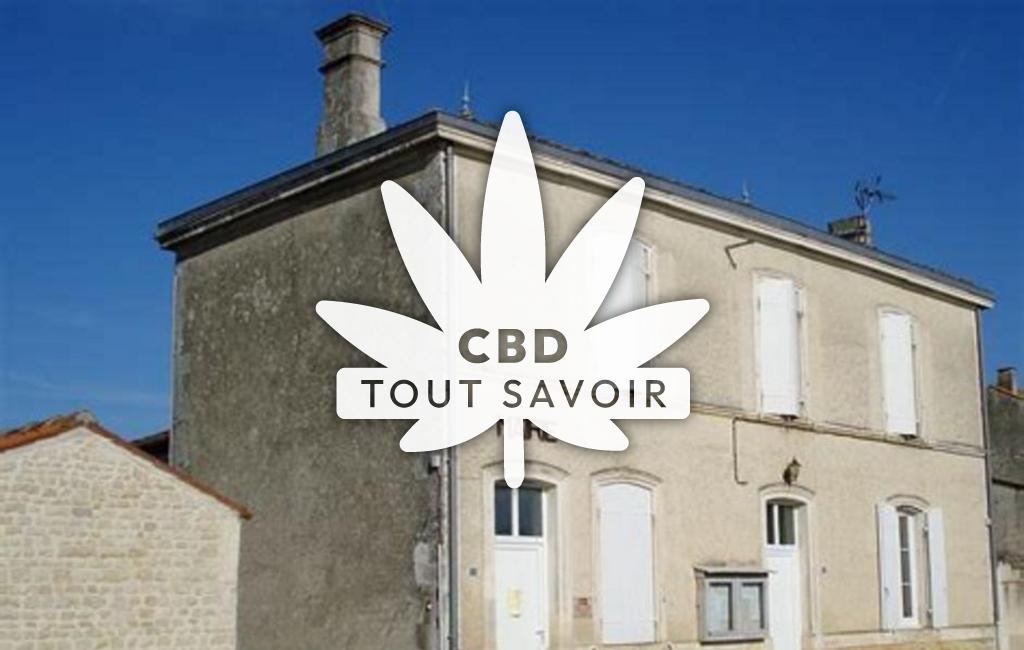 Village à Le-Gicq avec feuille Cannabis CBD