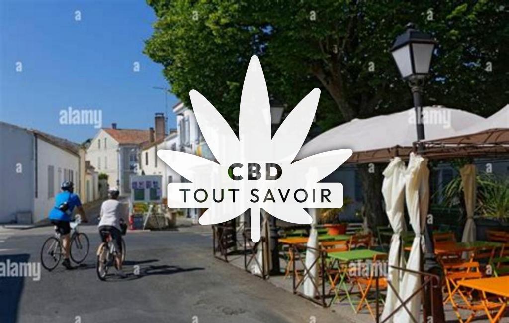 Village à Saint-Georges-D'Oleron avec feuille Cannabis CBD