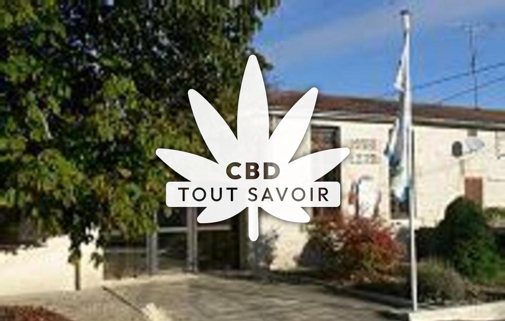 Village à Le-Pin avec feuille Cannabis CBD