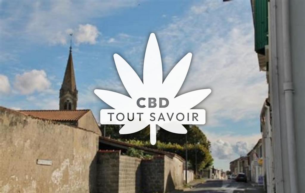 Village à Bourgneuf avec feuille Cannabis CBD