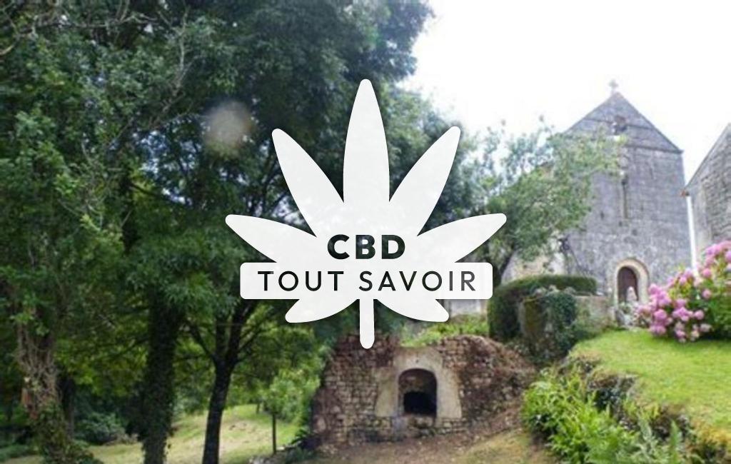 Village à Clion avec feuille Cannabis CBD