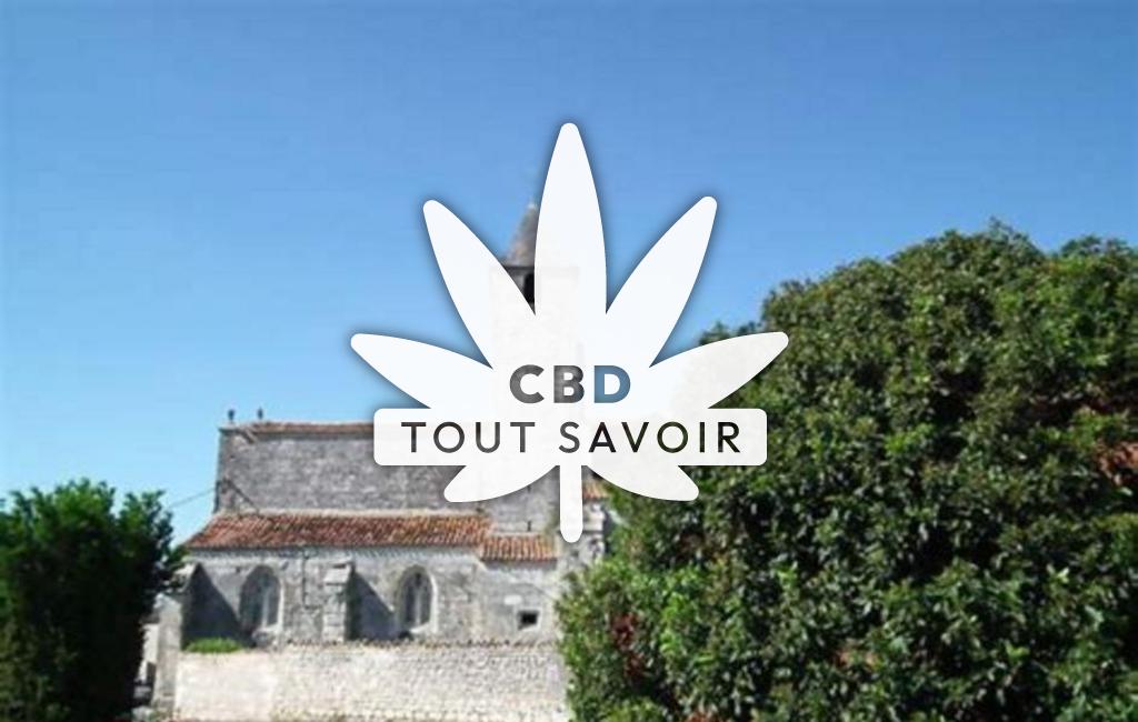 Village à Les-Essards avec feuille Cannabis CBD