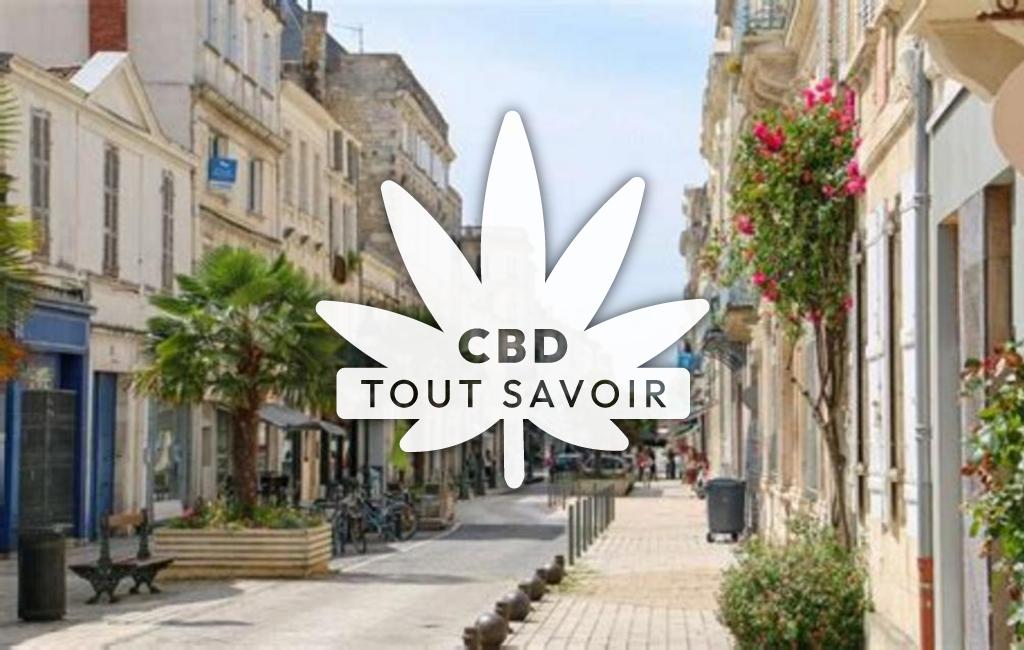 Village à Rochefort avec feuille Cannabis CBD