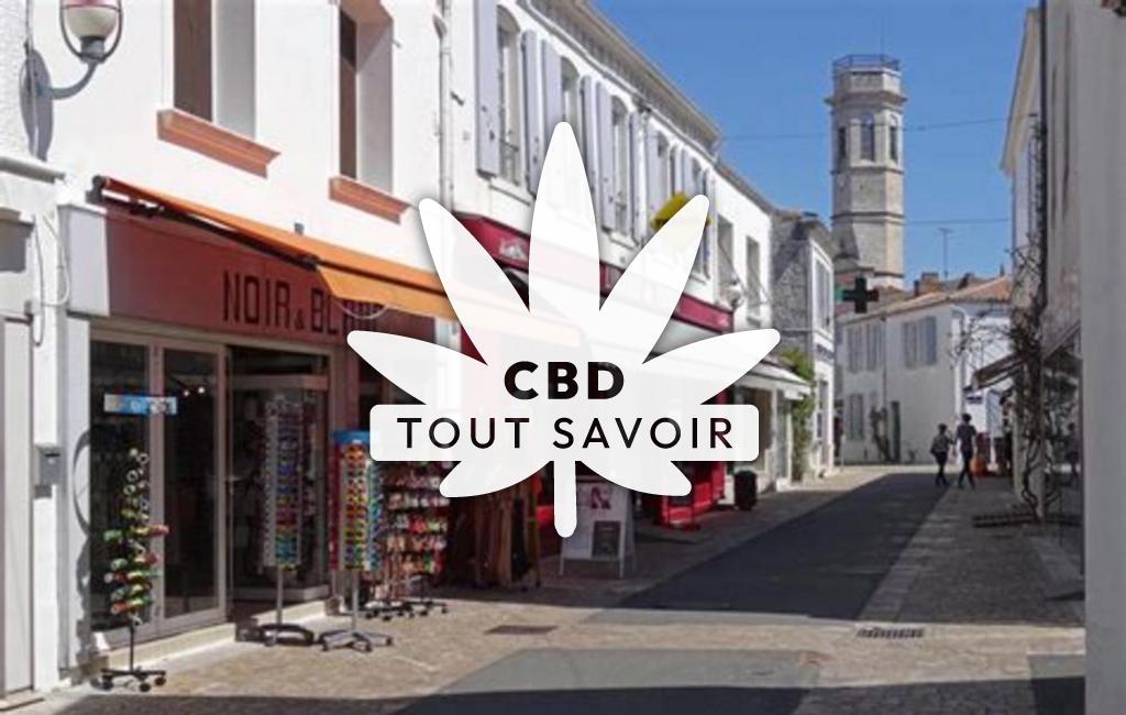 Village à Saint-Pierre-D'Oleron avec feuille Cannabis CBD