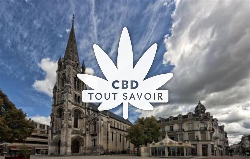 Village à Saint-Martial avec feuille Cannabis CBD