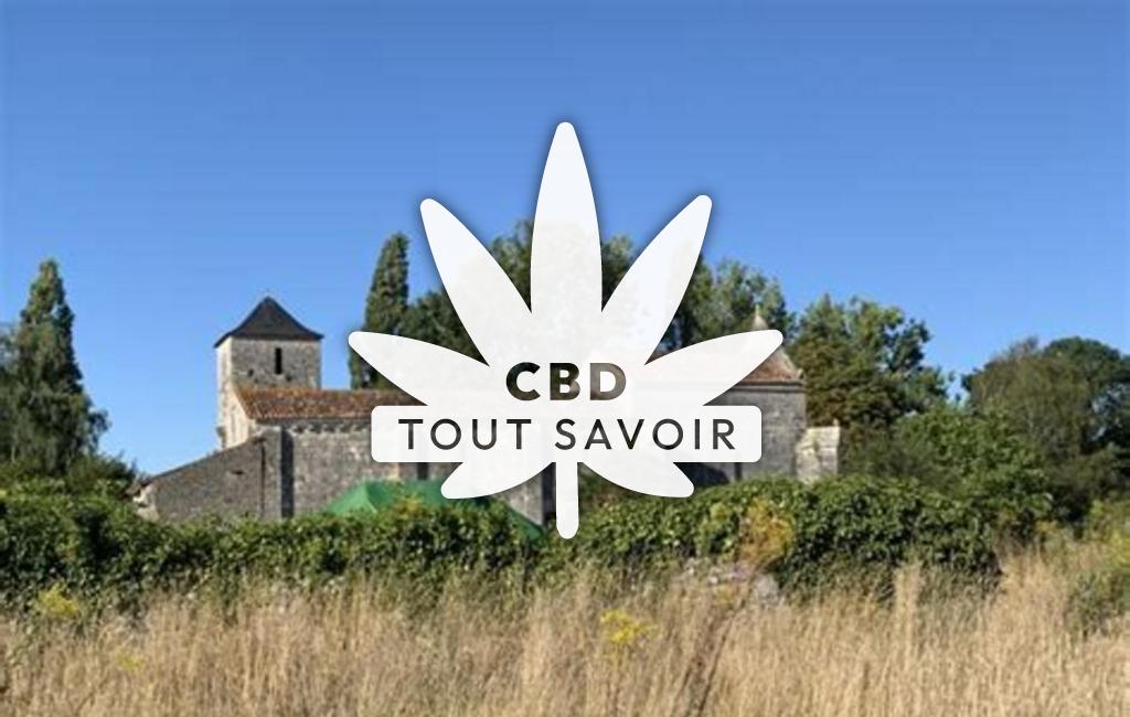 Village à Le-Mung avec feuille Cannabis CBD