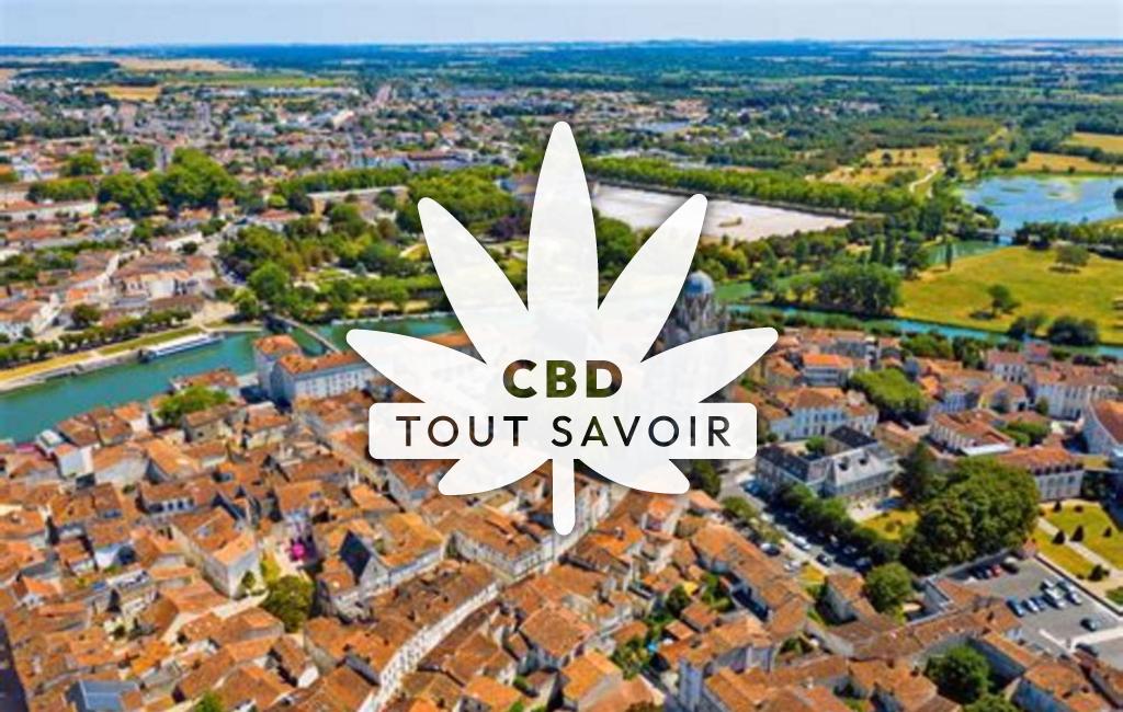 Village à Landes avec feuille Cannabis CBD