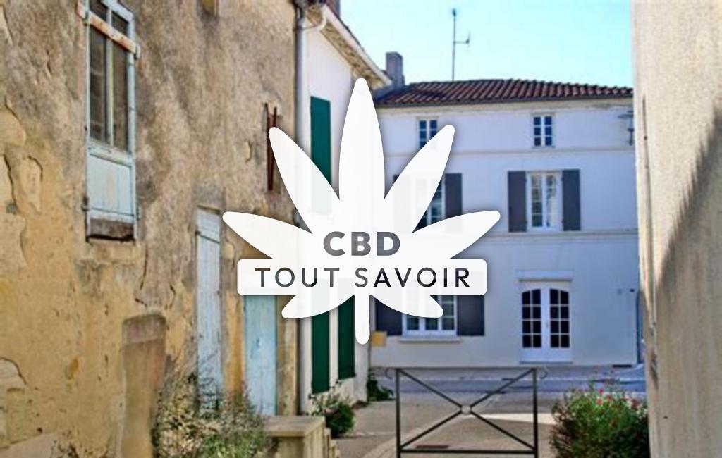 Village à Tonnay-Boutonne avec feuille Cannabis CBD