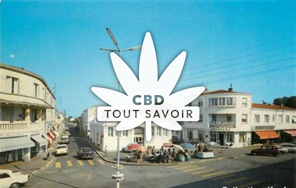 Village à La-Tremblade avec feuille Cannabis CBD