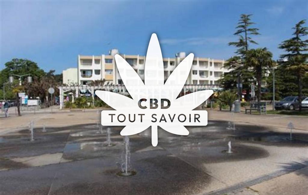 Village à Saint-Palais-sur-Mer avec feuille Cannabis CBD