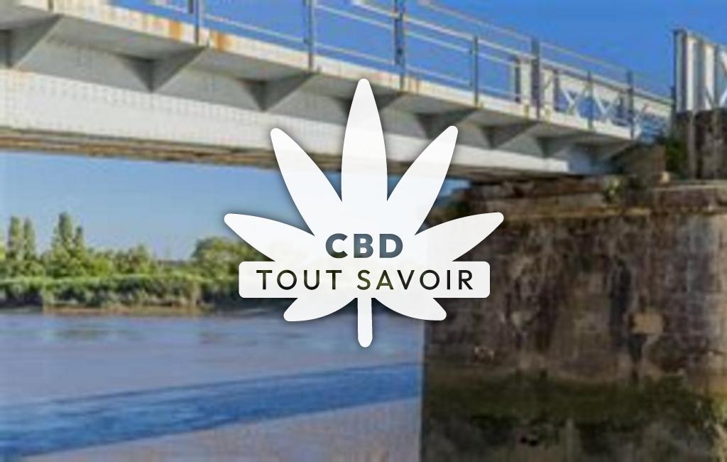Village à Cabariot avec feuille Cannabis CBD