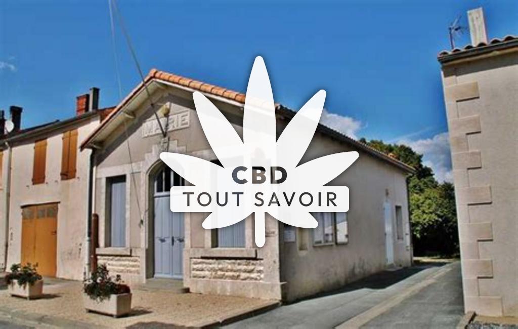 Village à Genouille avec feuille Cannabis CBD