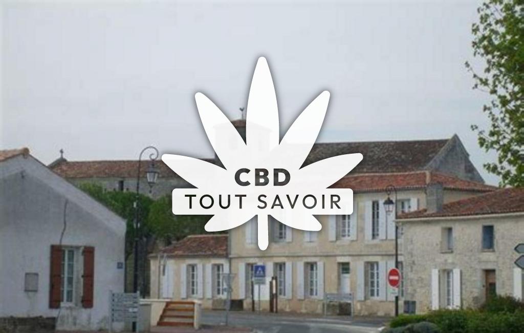 Village à Saint-Hippolyte avec feuille Cannabis CBD