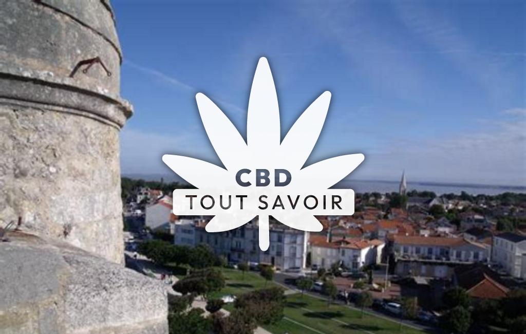 Village à Fouras avec feuille Cannabis CBD