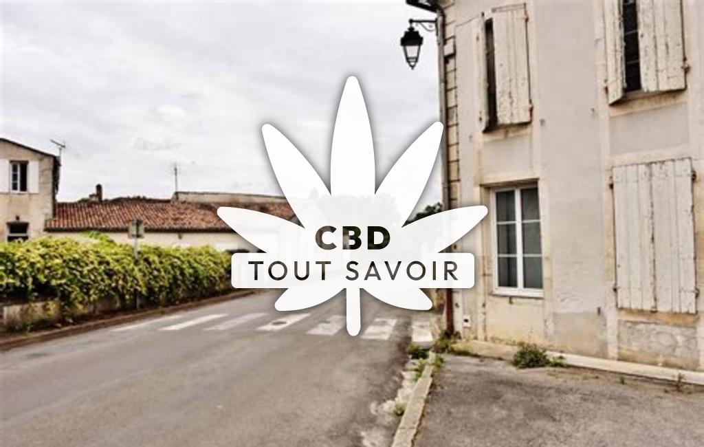 Village à Rioux avec feuille Cannabis CBD
