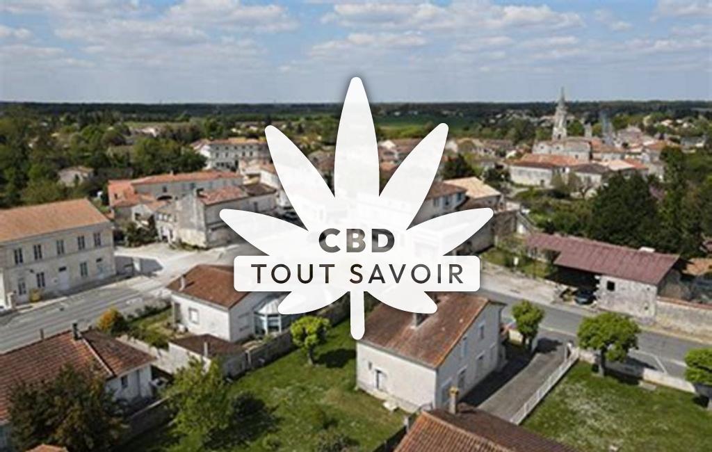 Village à Tesson avec feuille Cannabis CBD