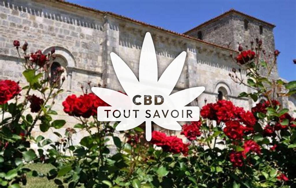 Village à Saint-Mande-sur-Bredoire avec feuille Cannabis CBD