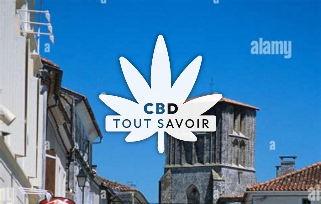 Village à Beauvais-sur-Matha avec feuille Cannabis CBD