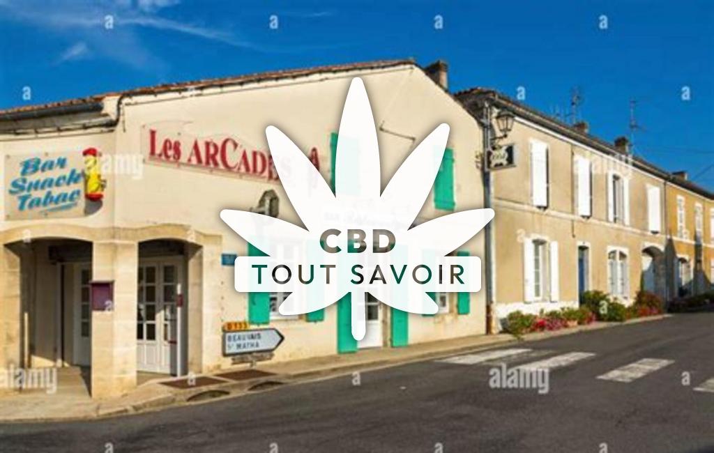 Village à Siecq avec feuille Cannabis CBD