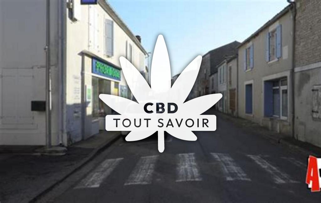 Village à Nuaille-D'Aunis avec feuille Cannabis CBD
