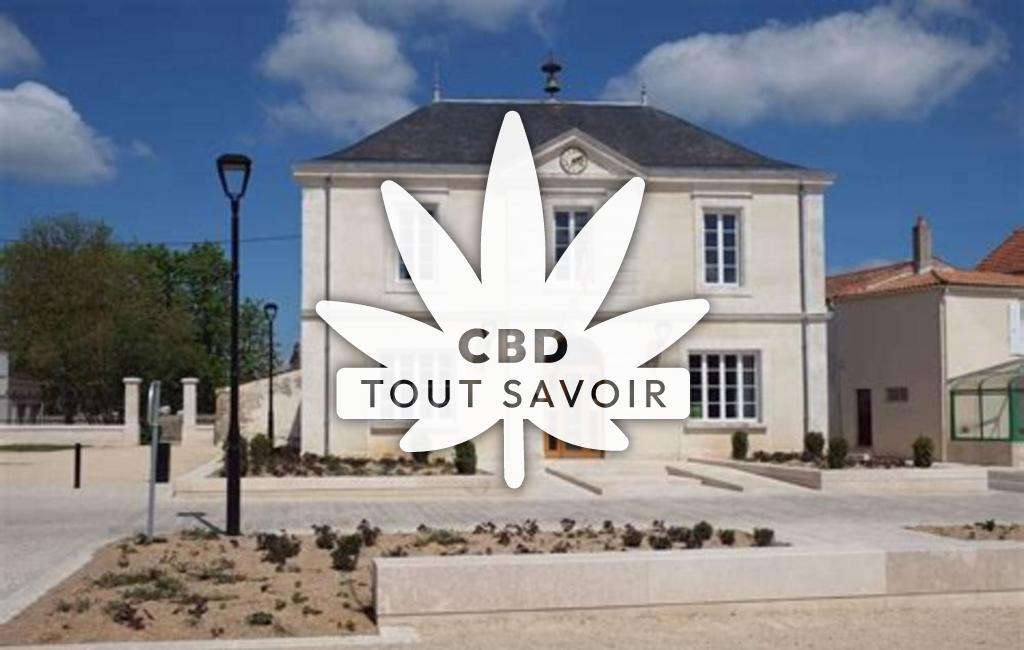 Village à Saint-Sauveur-D'Aunis avec feuille Cannabis CBD