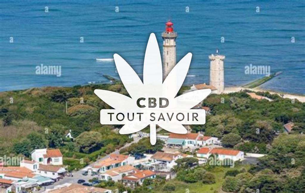 Village à Saint-Clement-des-Baleines avec feuille Cannabis CBD