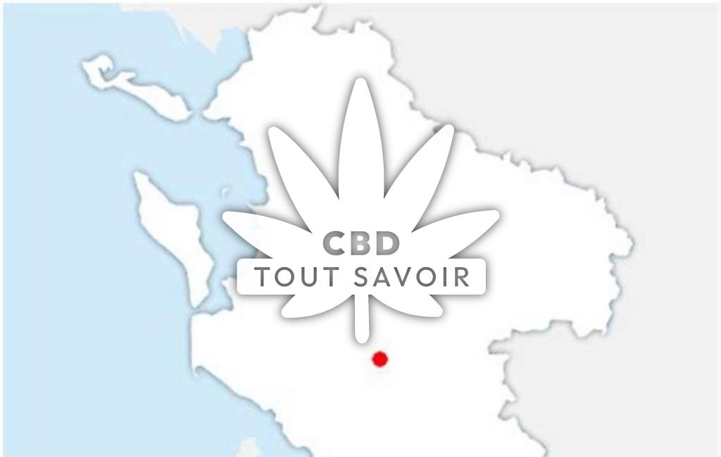 Village à La-Clisse avec feuille Cannabis CBD
