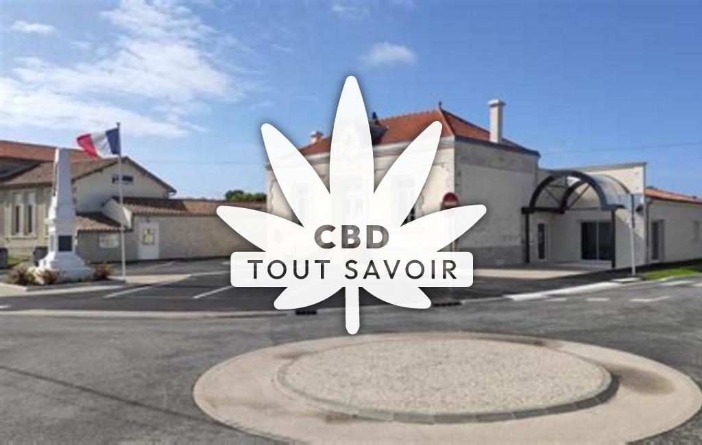 Village à Le-Chay avec feuille Cannabis CBD